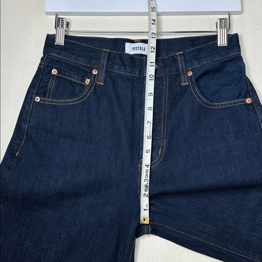 Pistola Women's Ryder High‎ Rise Cuffed Jeans in Countdown Dark Denim Blue 25P